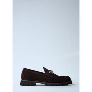 Gucci Women Horsebit Suede Loafters